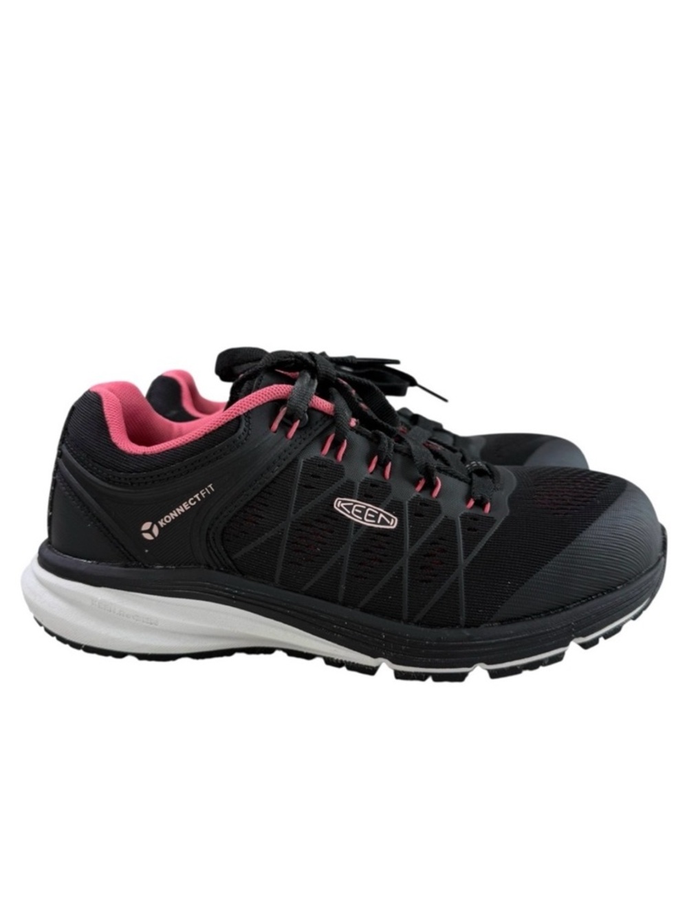 Keen Vista Energy EH Utility Safety Shoes in Tea Rose/Black Women's Size 6M